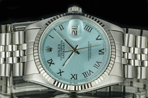 rolex datejust ice blue dial